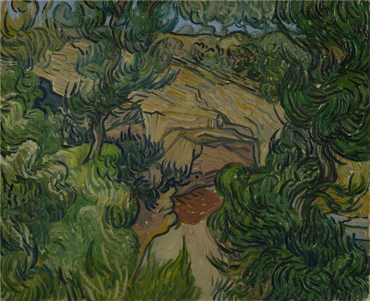 Entrance To A Quarry Sun Van Gogh Oil Painting - Click Image to Close